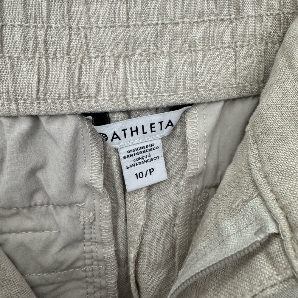 NWT Athleta Voyager Linen Pant - 10P - Picture 5 of 8